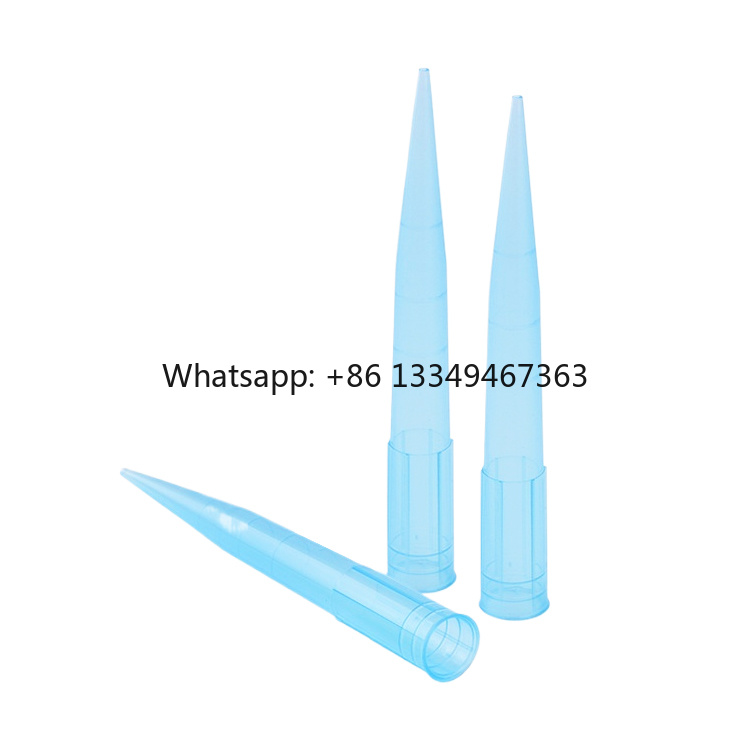 Lab Pipette Tip - رؤوس ماصة بلاستيكية زرقاء للاستخدام مرة