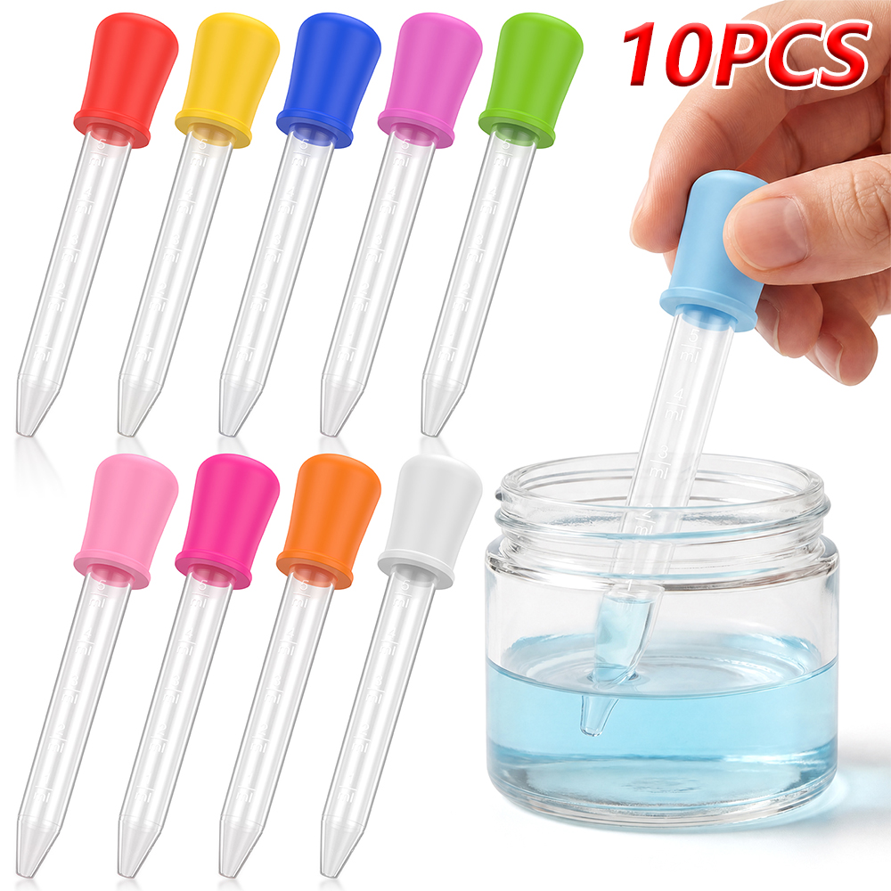 Lab Pipette Tip - 10 قطع من ماصات السيليكون البلاستيكية