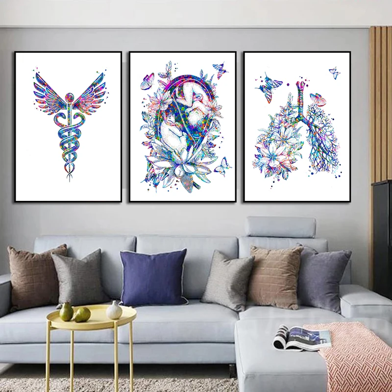 Anatomy Medical Poster Flower  - مراجعة Medical Lab Posters وسعره