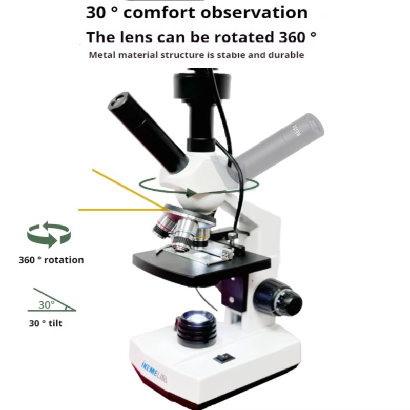مجهر بيولوجي رقمي بشاشة عالية  - مراجعة Medical Lab Microscope وسعره