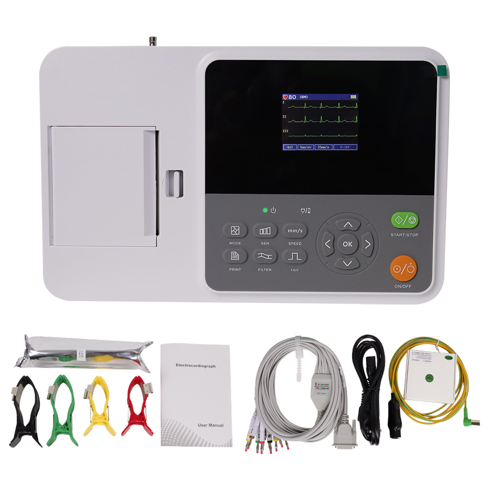 جهاز تخطيط القلب الرقمي المحمو - مراجعة Ekg Ecg Machine Portable وسعره