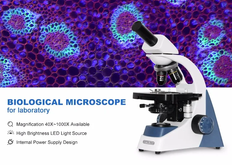 OPTO-EDU A12.1303-B 40x ~ 1000 - مراجعة Medical Lab Microscope وسعره