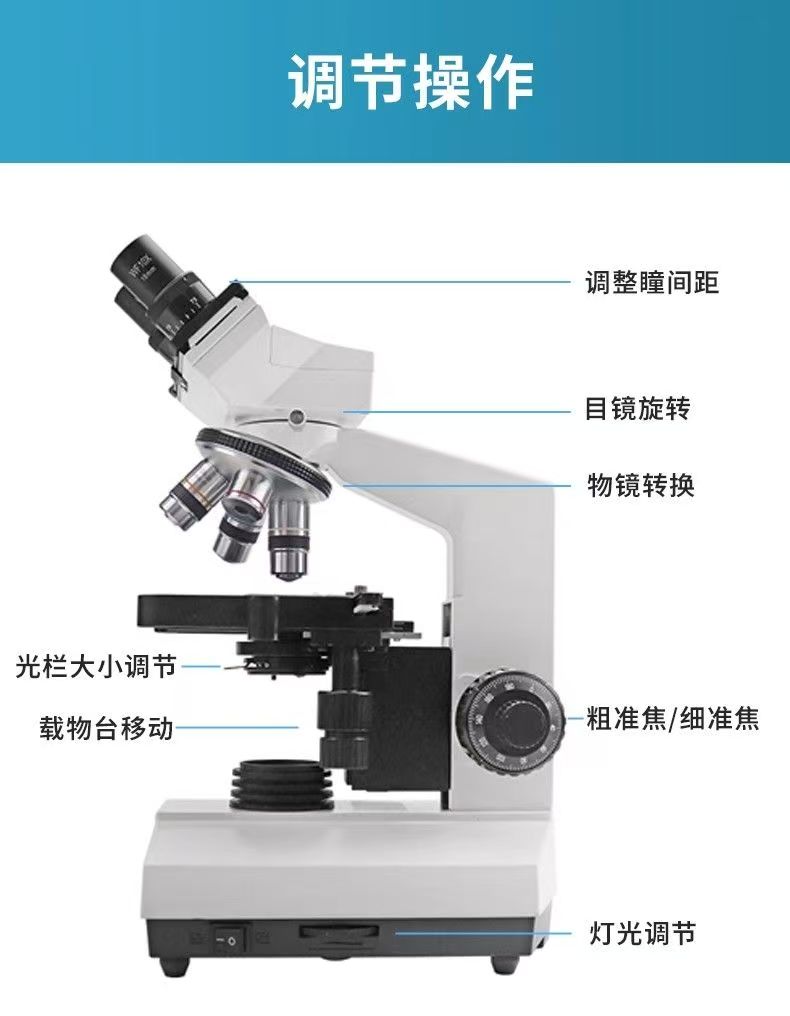 مجهر بصري ثنائي العينية للمختب - مراجعة Medical Lab Microscope وسعره